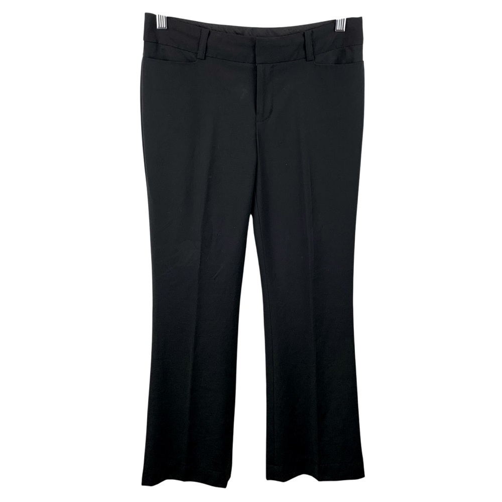 Club Monaco Black Wool Blend Stretch Flare Bootcut Trousers Y2K Office Career 4